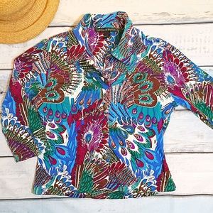 🌊CLEARANCE🌊Colorful Peacock Spring Jacket